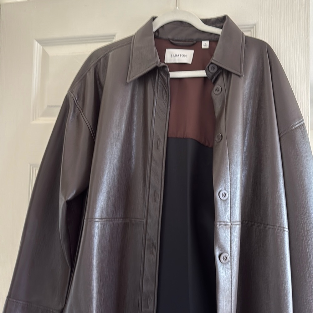 Aritzia leather jacket/shacket